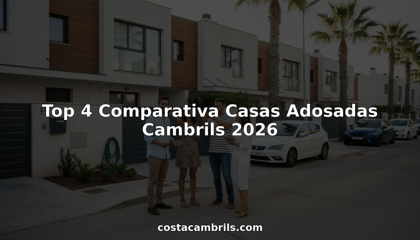 Personas interesadas en comprar vivienda visitan chalets adosados en Cambrils
