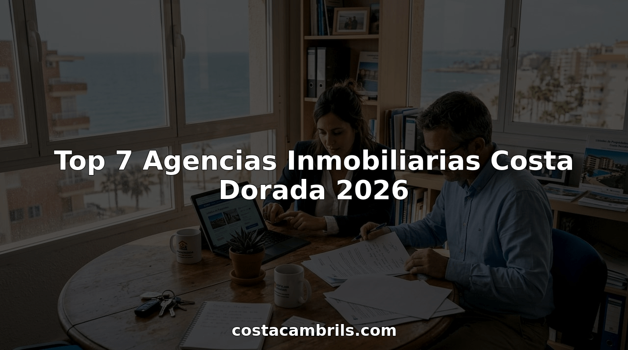 Agentes inmobiliarios en la Costa Dorada revisando las nuevas ofertas de viviendas disponibles