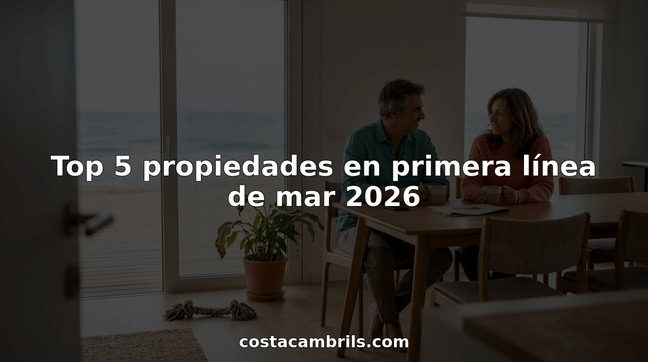 Una pareja disfruta de un desayuno en su casa con unas vistas impresionantes al mar.