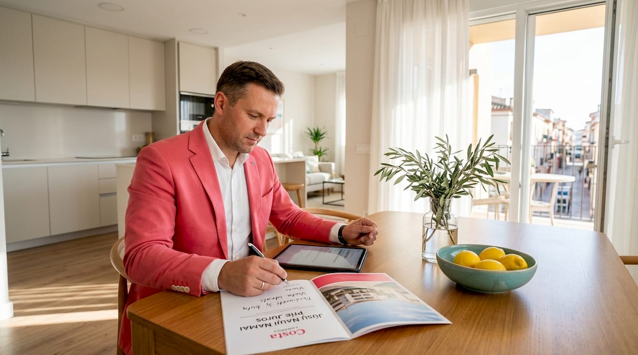 Investuotojas ieško naujų galimybių ir apžiūri saulėtą butą Kambrylyje.