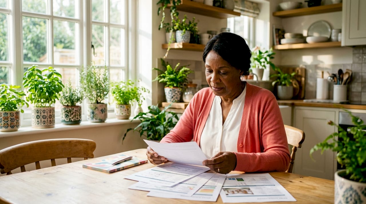 Homeowner reviewing property appraisal documents