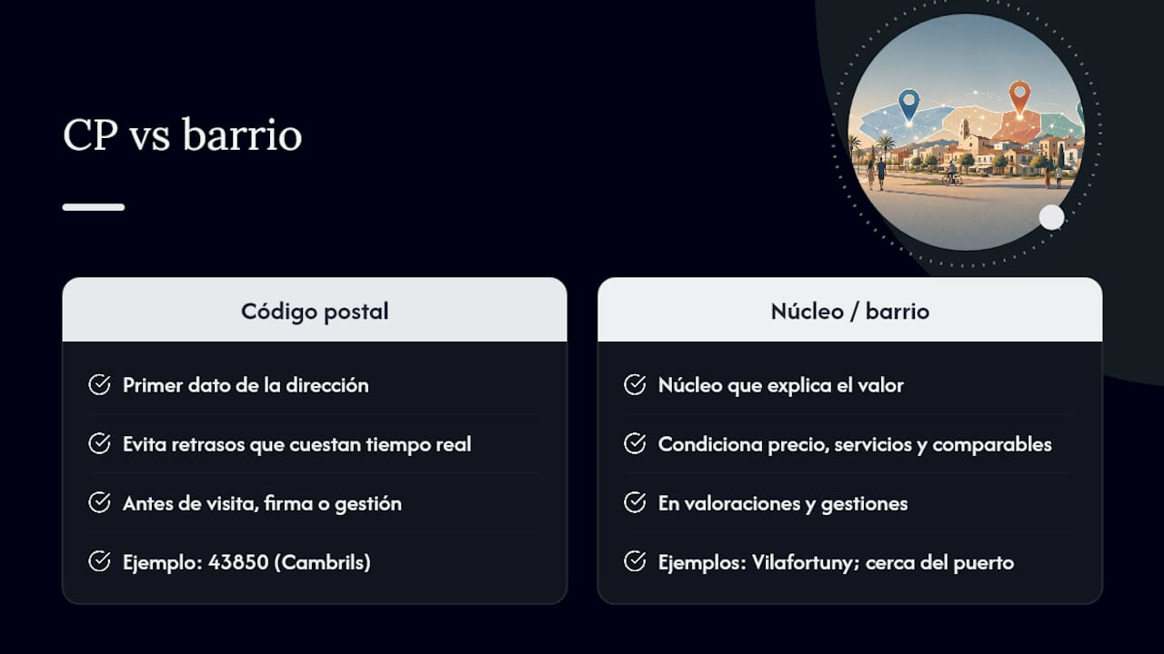 Lo que aprendemos verificando direcciones en Cambrils cada semana — overview diagram