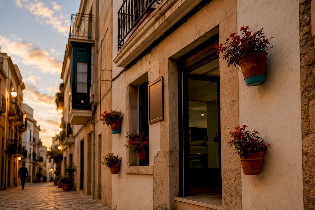 Exterior of Spanish cadastral office building