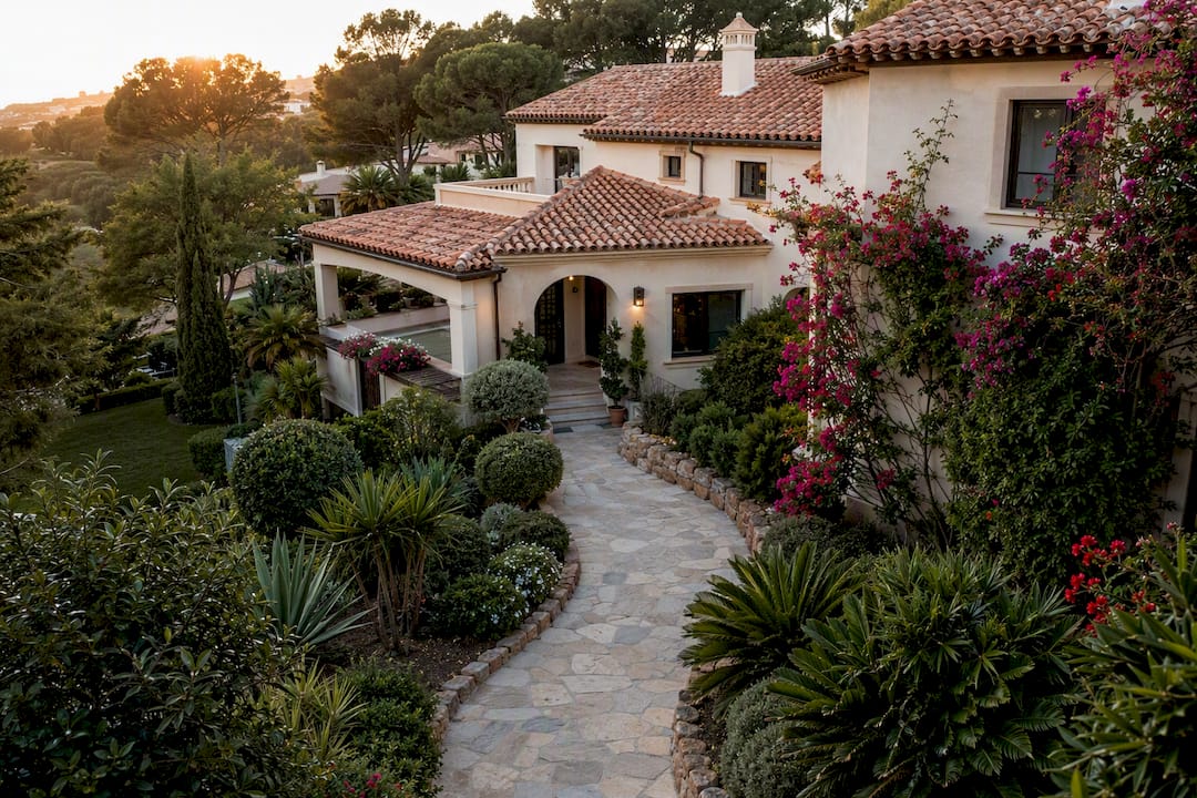 Luxury villa exterior in Costa Dorada