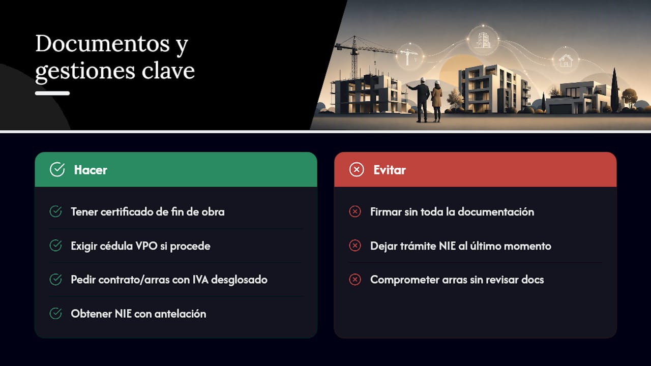 Trámites y documentación necesaria para la gestión del IVA en obra nueva — overview diagram
