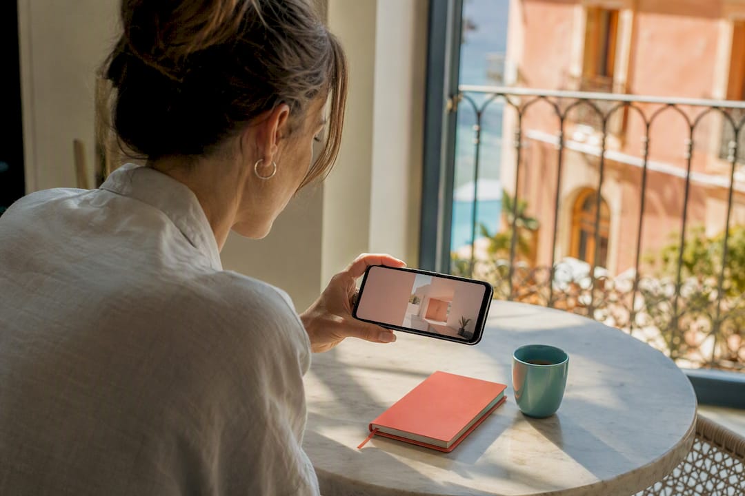 Buyer reviewing a Spanish property remotely