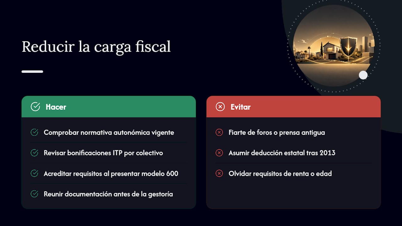 Deducciones y beneficios fiscales que pueden reducir la factura — overview diagram