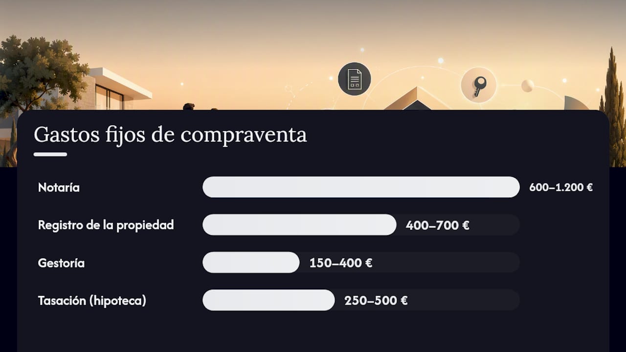 Cuánto suman los impuestos y gastos a la compra en España — overview diagram