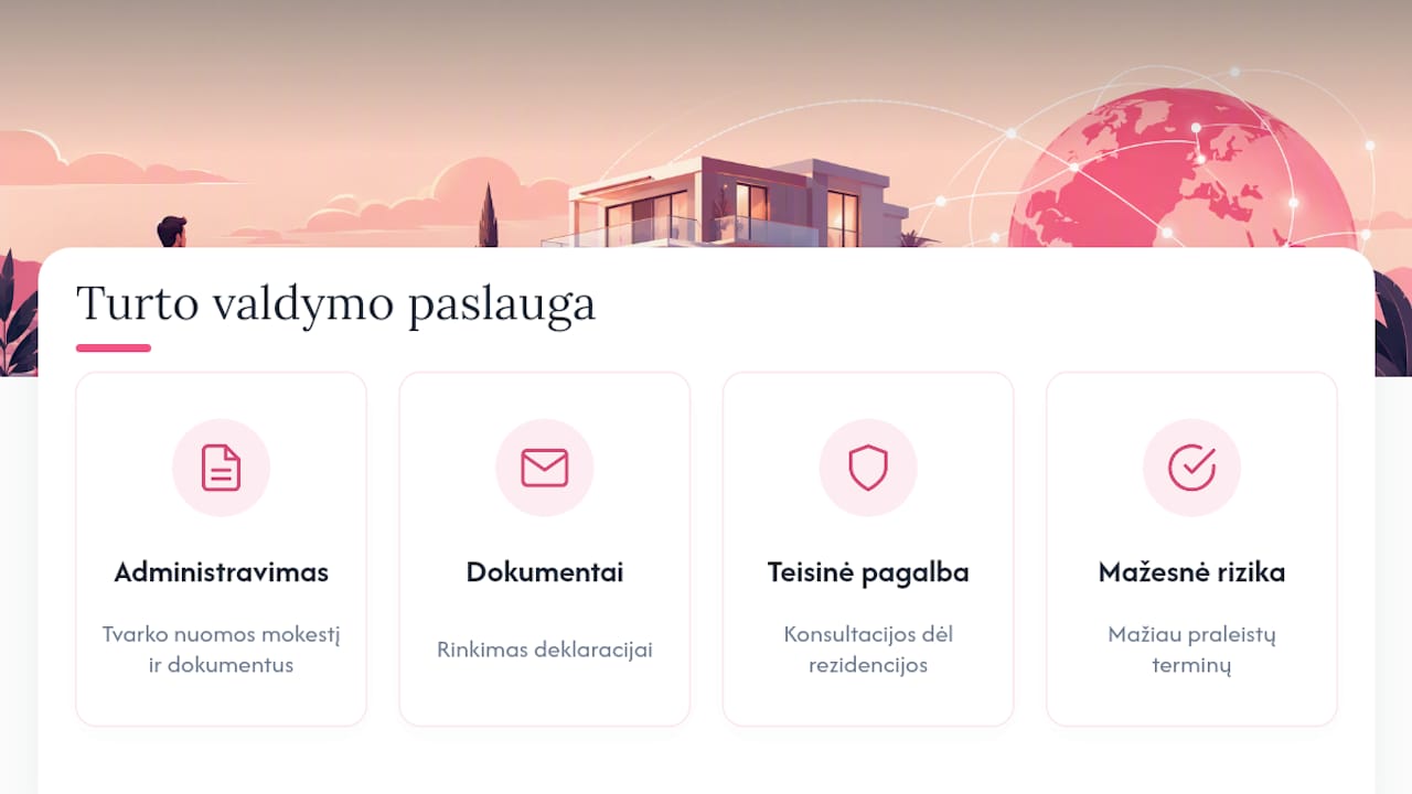 Turto valdymo paslauga, kuri atlieka Modelo 210 pasiruošimą už jus — overview diagram