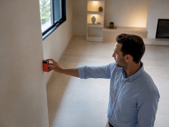 Tasador evaluando el interior de una vivienda