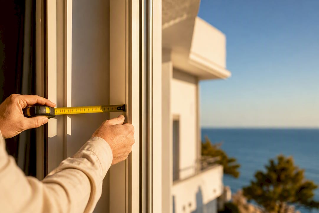 Medición de una casa en la costa