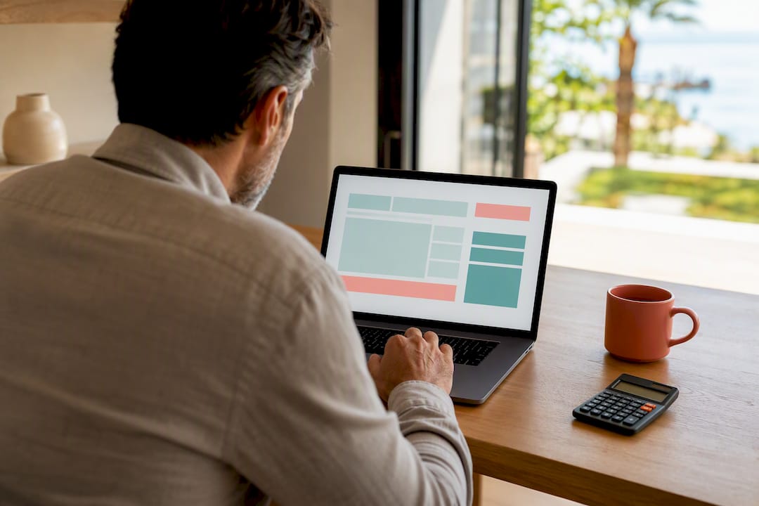Taxpayer using a property tax simulator
