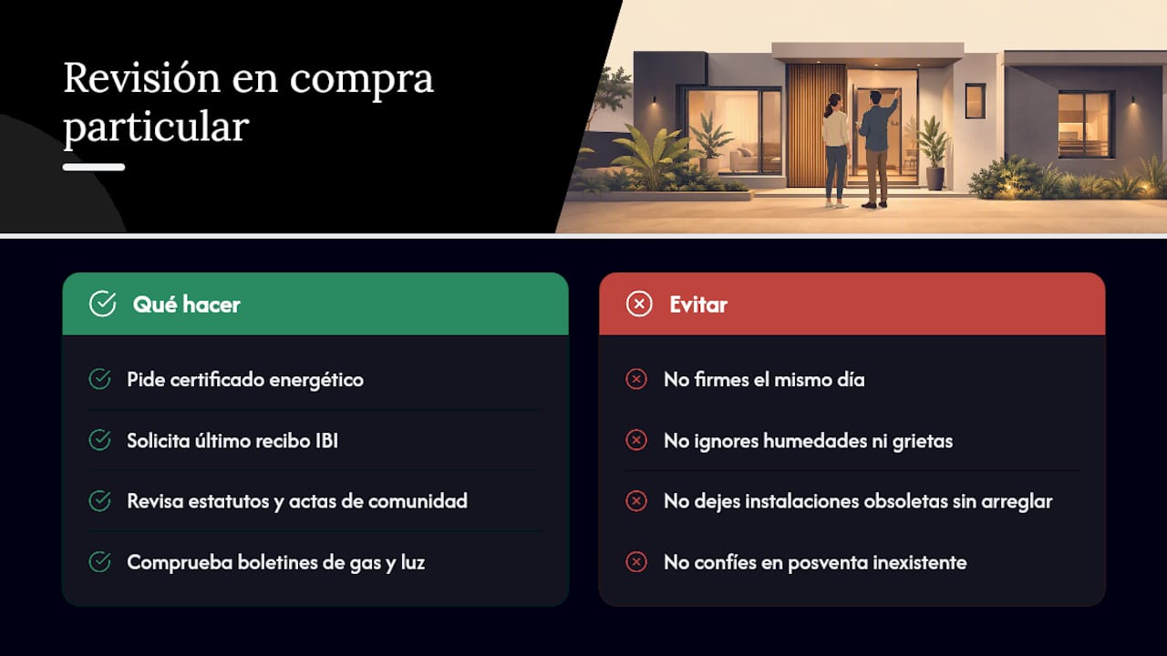 Revisión de entrega en vivienda de segunda mano o compra particular — overview diagram