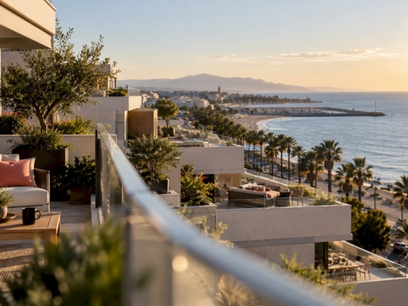 Terrazas en áticos con vistas al litoral de Cambrils