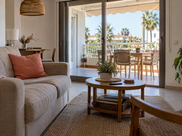 Estancia principal de un apartamento turístico en Cambrils